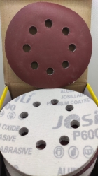 Шлифовальный круг на липучке Josili (c отверстиями) P600 125 мм
