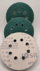 Круг Шлифовальный Josili оксид алюминия на липучке (c отверстиями) P40 125 мм