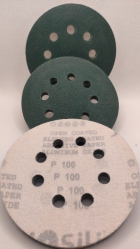 Круг Шлифовальный Josili оксид алюминия на липучке (c отверстиями) P100 125 мм