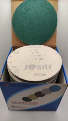 Круг Шлифовальный Josili оксид алюминия на липучке (без отверстий) P80 125 мм
