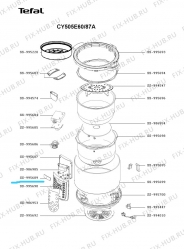 Стеклянная панель для электромультиварки Tefal SS-995689