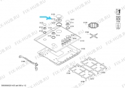 Кольцо горелки для электропечи Bosch, Siemens 12012025