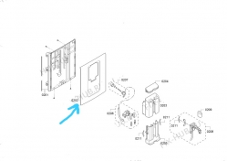 Дверь для кофеварки (кофемашины) Bosch 11023667