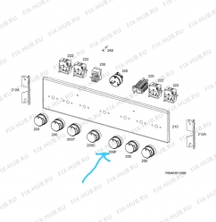 Клавиша для плиты (духовки) Electrolux 3425862038