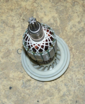 Ротор КДС с крыльчаткой Z7 N000-017-031 для перфоратора ЗПМ-52-1500 ЭК