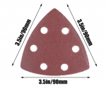 Абразивный шлифовальный треугольник Josili на липучке  P80
